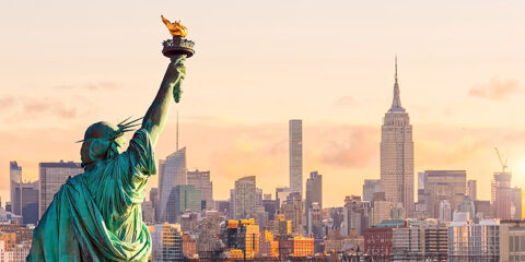 US patent firms, Statue of Liberty, Quinn Emanuel, Kirkland & Ellis