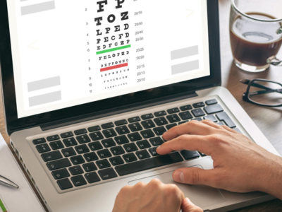 Online eye test