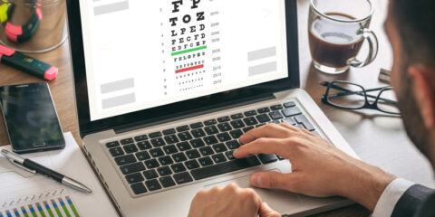 Online eye test